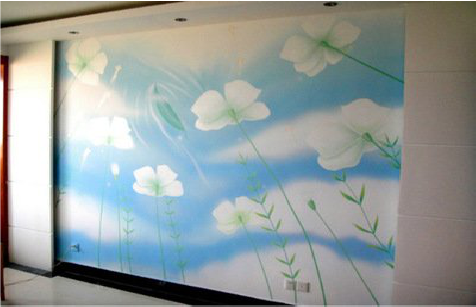 枣阳画墙绘怎么画好白云的蓬松感？