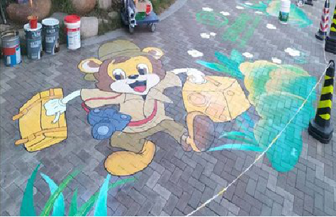 枣阳夏季画地面彩绘会遇到的问题