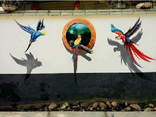 枣阳视觉错位-3D墙绘设计