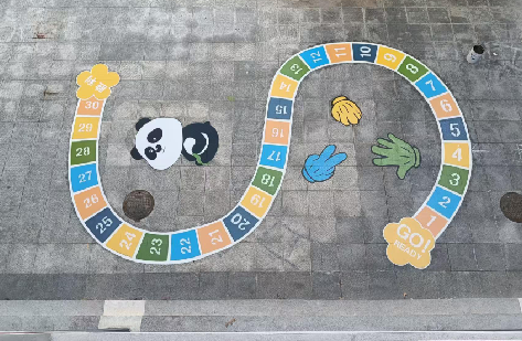 枣阳地面游戏彩绘