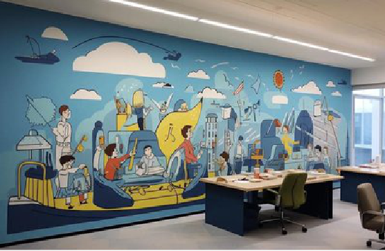 枣阳办公室墙绘的特点。