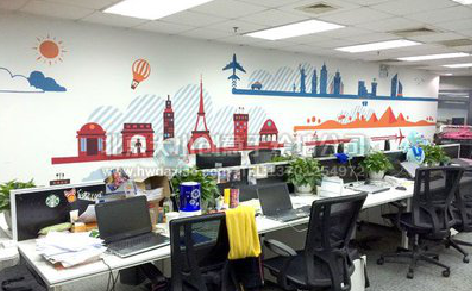 枣阳教你设计办公室墙绘的方法。