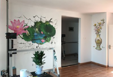 枣阳墙体彩绘相比墙纸的优势。