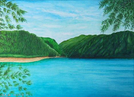 枣阳在墙绘中，如何绘画绿水青山？